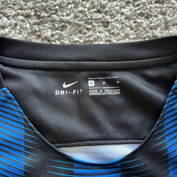 Nike Inter Milan 2016/17 Home Jersey Football Soccer Blue Black Sz M 776891-011 - Picture 4 of 9